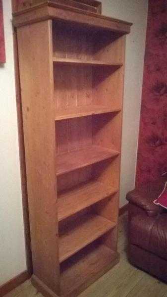 Large pine bookcase