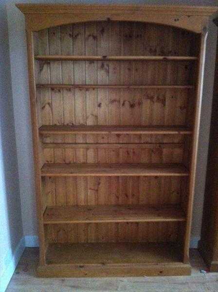 Large pine bookcase