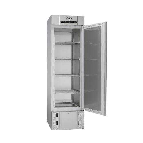 large silver freezer