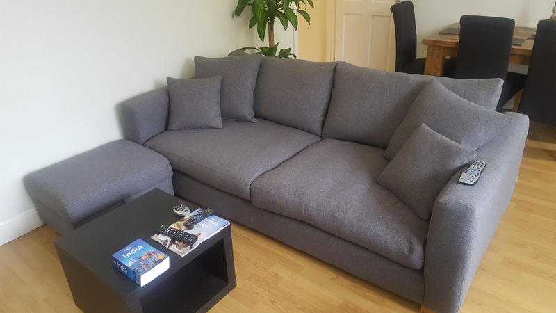 Large Sofa and Footstool