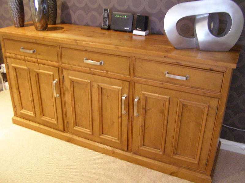 Large Solid Pine Sideboard