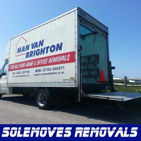 Large Van and Man or Men Brighton and Hove Luton van with tail lift.