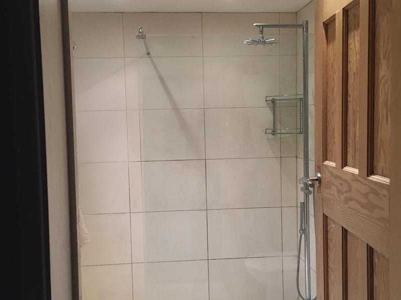 Large Walk-in Wet Room Glass Shower Screen