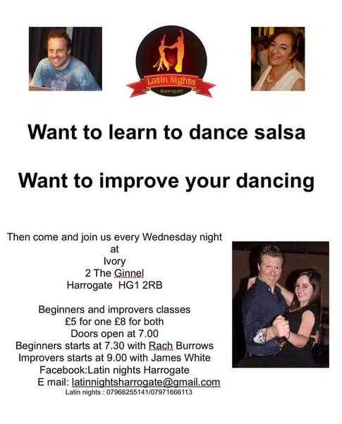 latin nights harrogate weekly crossbody salsa classes