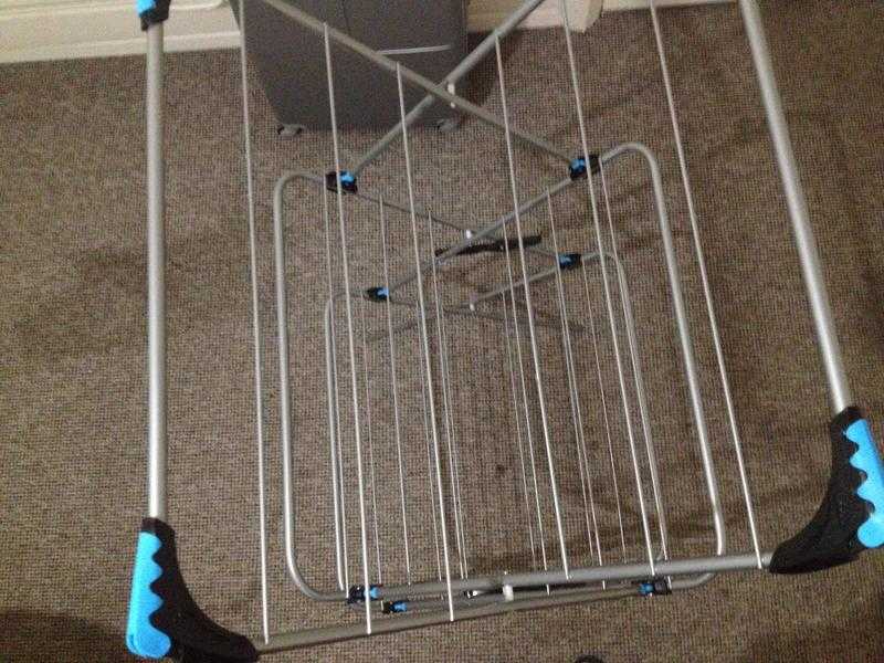 Laundry clothes storage drying rack