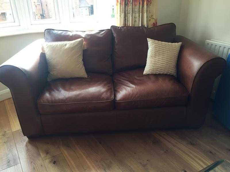 Laura Ashley Burgess leather sofas