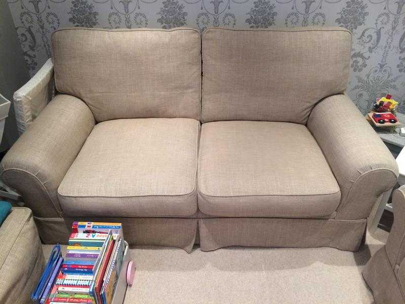 Laura Ashley Kendall Large 2 seat sofa x 2 plus Pouffey