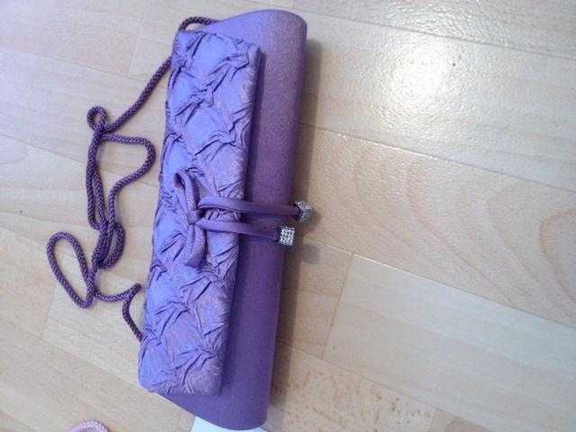 LAVENDER HANDBAG WITH STRAP