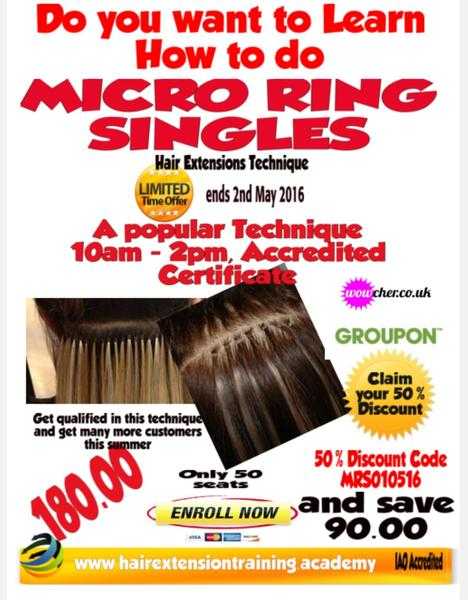 Learn how to do Micro Rings Hair Extensions