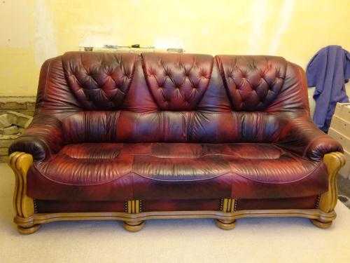 leather 2 and 3 seater sofas