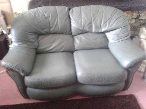 leather 2 seater settee