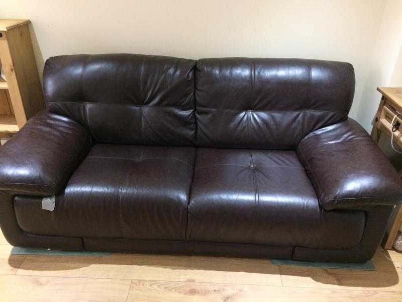 Leather 2 seater sofa