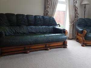 Leather 3 piece sofa for sale