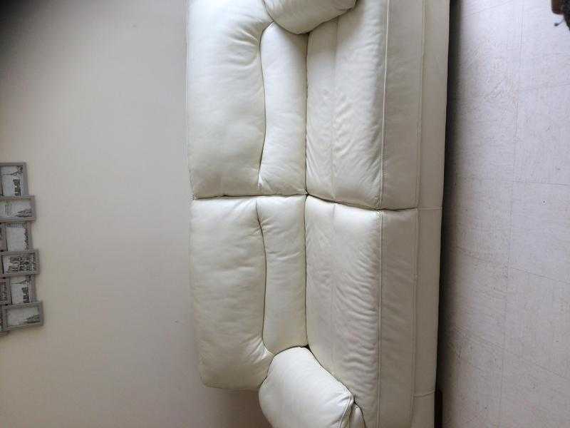Leather 3 seater sofa