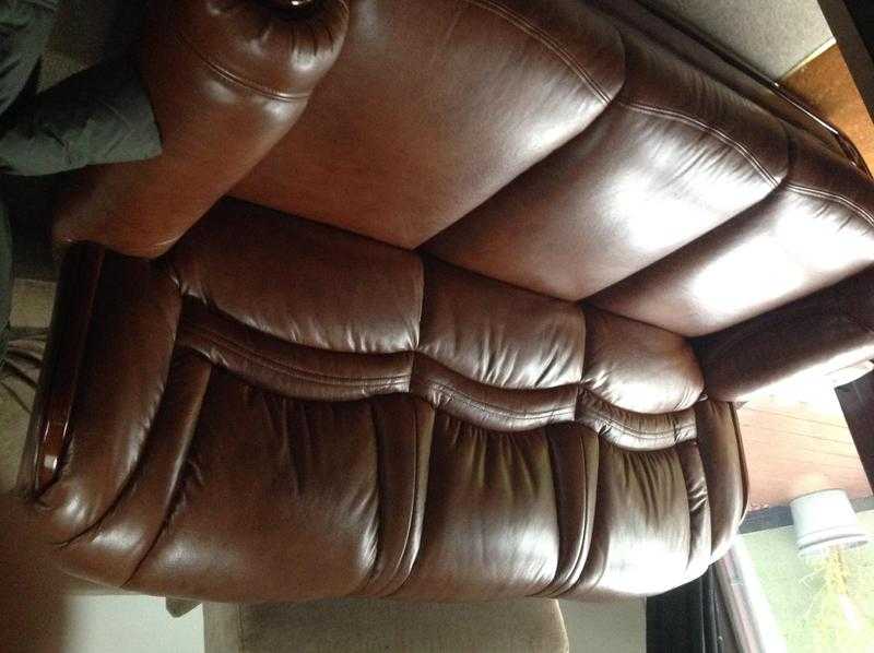 Leather 3 seater sofa