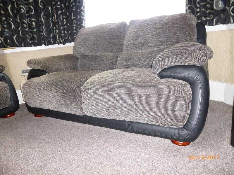Leather amp fabric sofas