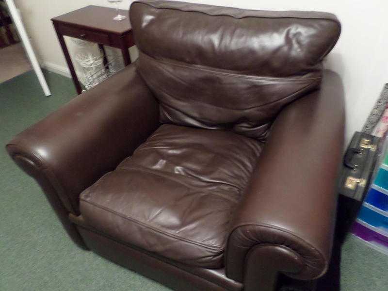 Leather armchair