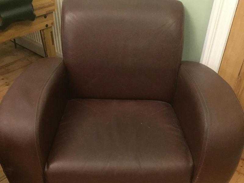 Leather armchair