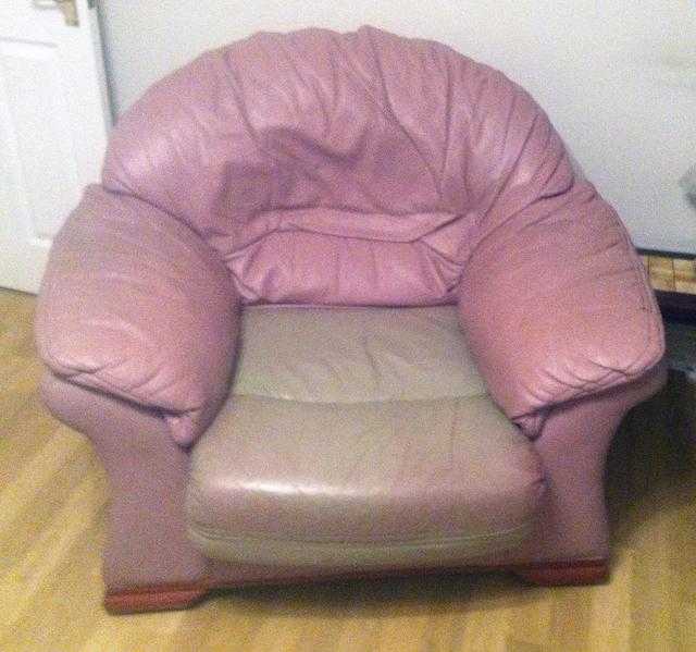Leather Armchair - free to collector