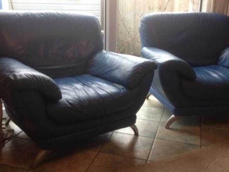 Leather armchairs