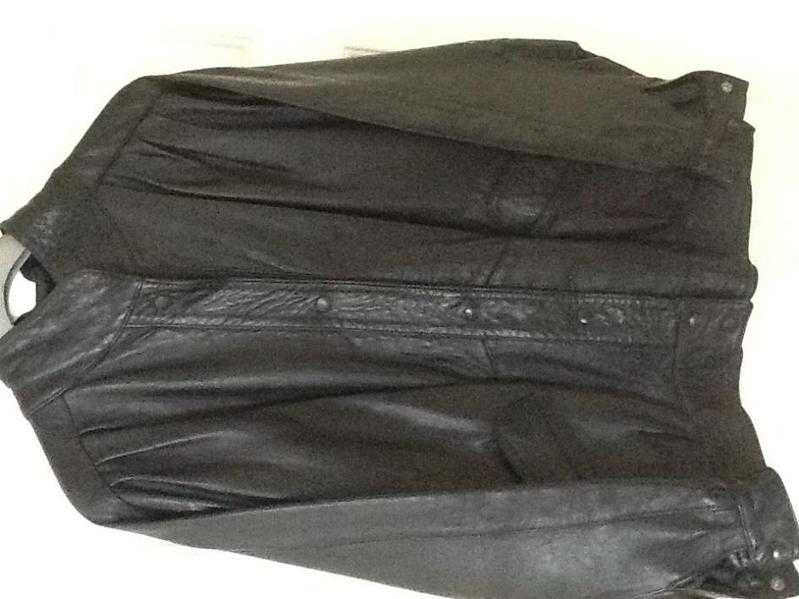 Leather coat