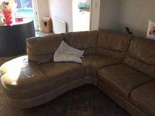 leather corner sofa