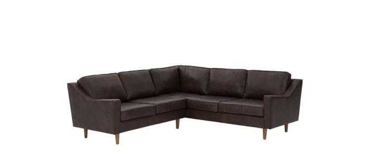 Leather corner sofa by MADE.com