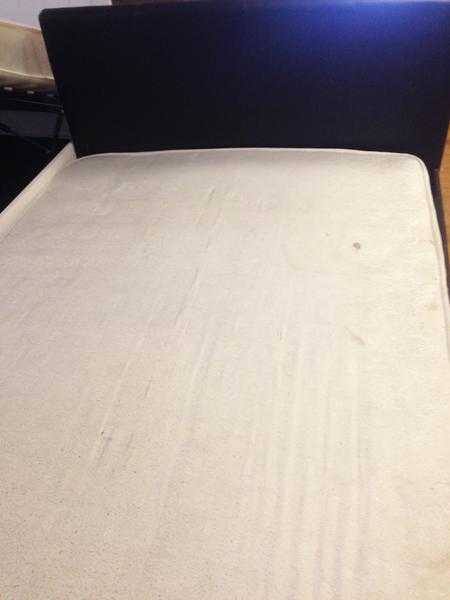 LEATHER DOUBLE SIZE BED WITH MATTRESS DELIVERY AVAILABLE