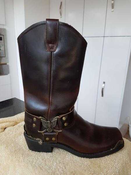 Leather Grinder Boots