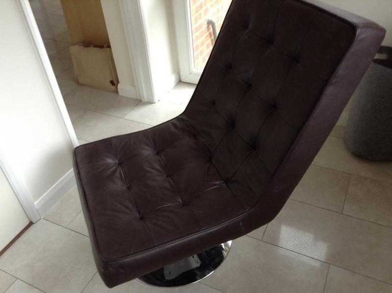 Leather look chair