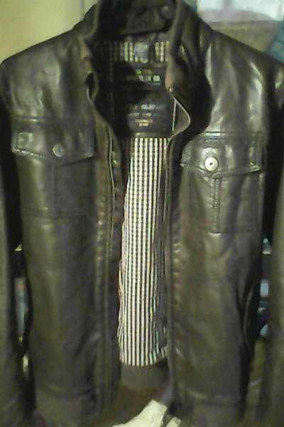 Leather look jacket from Zara (Mens small)