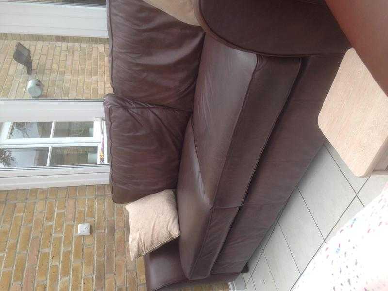 LEATHER MARKS AND SPENCER ABBEY SOFA LARGE