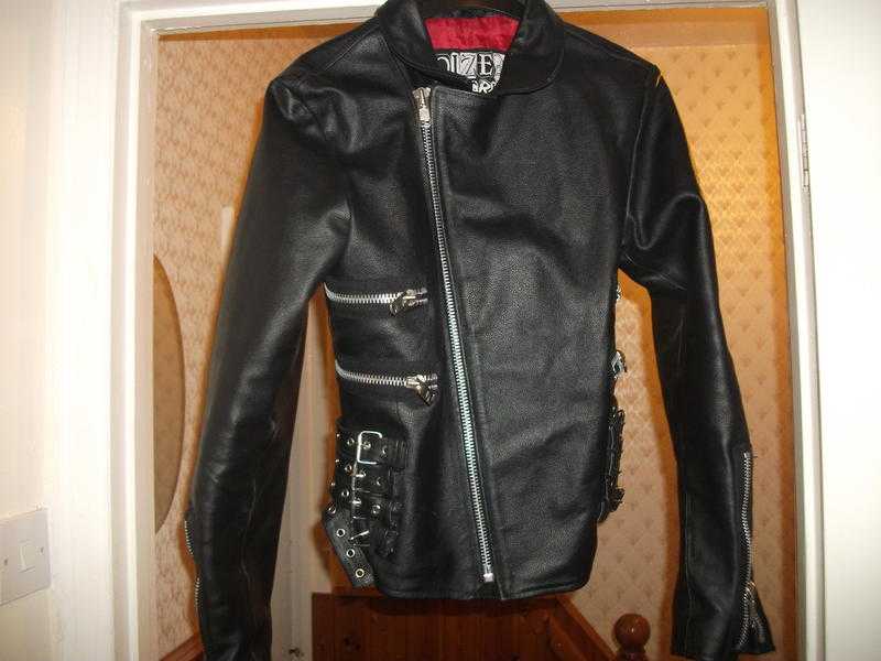 leather motor bike  coat