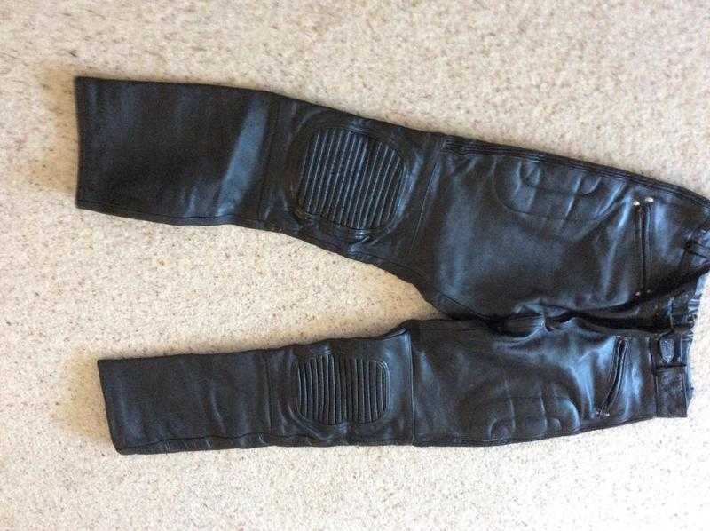 Leather Motorbike Trousers