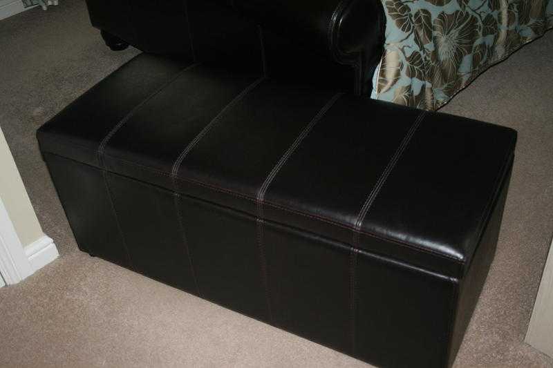 Leather Ottoman