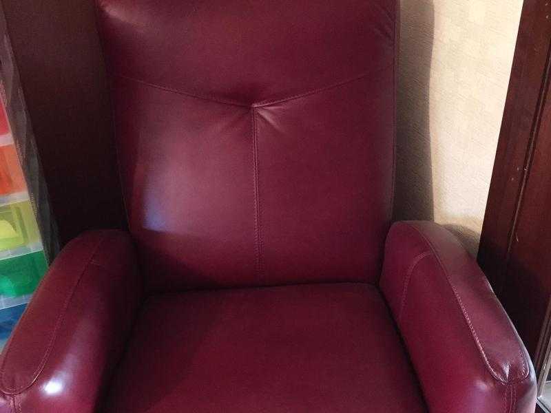 Leather recliner tv chairs ( Burgandy)