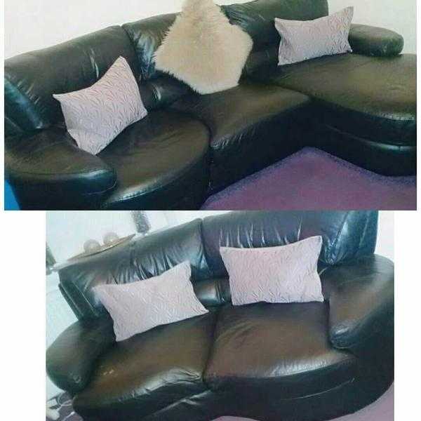 Leather  settees