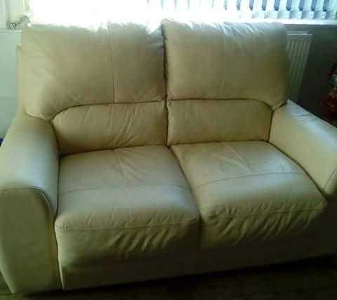 Leather sofa, (Need go asap