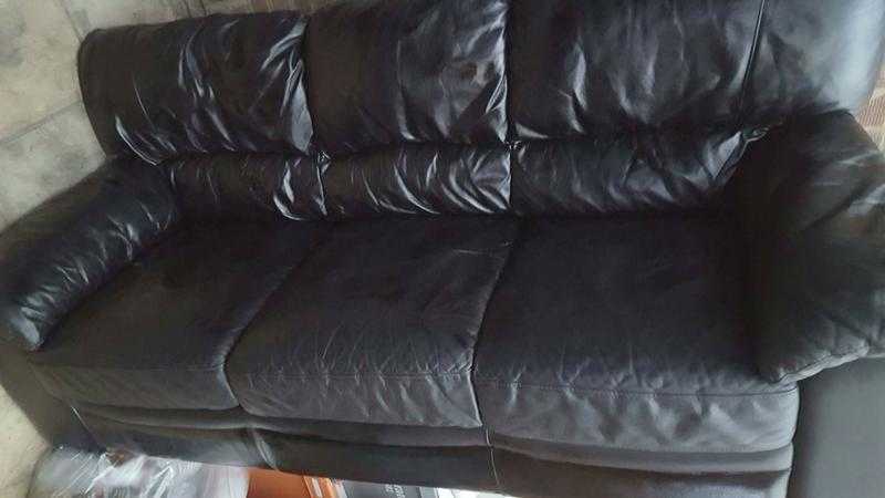 Leather sofa three seats