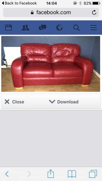 Leather sofas