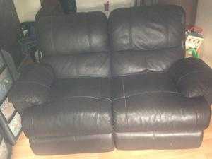 leather two seater electric recliner