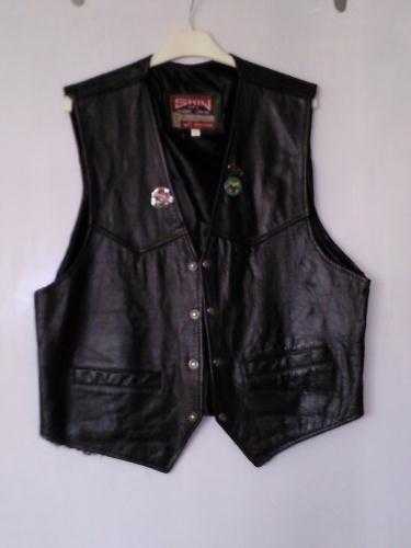 leather waist coat