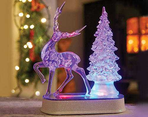 LED DEER WITH TREE