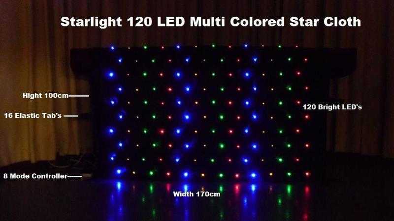 LED DJ Star Cloth Cloth039s Curtain, Skirt Dj Equipment. Autistic Sensory Room