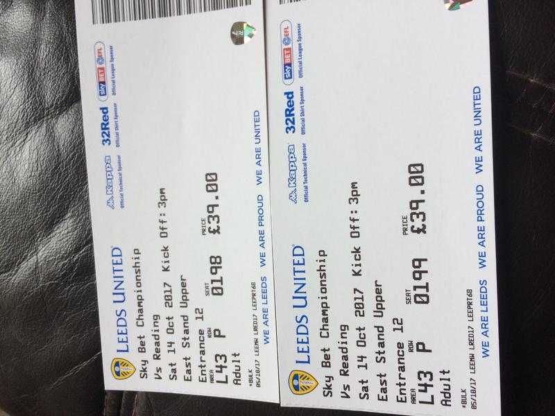 Leeds united football match tickets