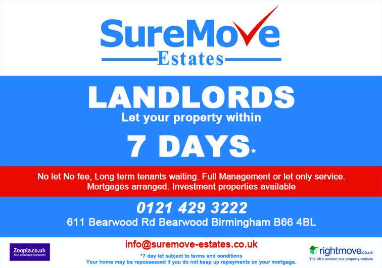 LET YOUR PROPERTY WITHIN 7 DAYS   ALL AREAS ALL PROPERTIES TENANTS WAITING