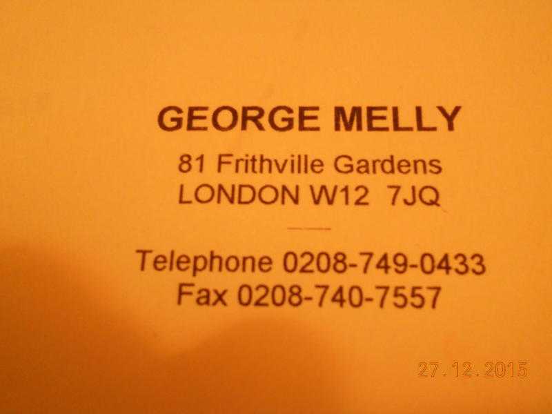 Letter by George Melly
