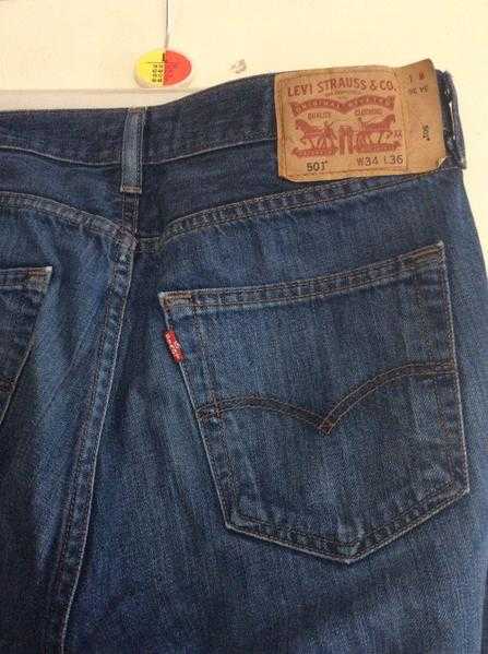 Levi 501 Dark Jeans W34 L36