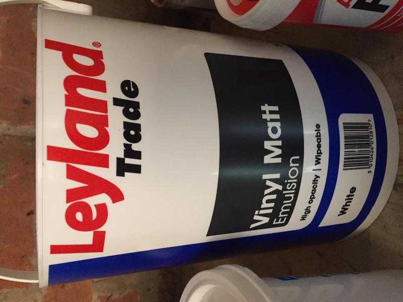 Leyland trade Vinyl Mat Emulsion White 5 Litre