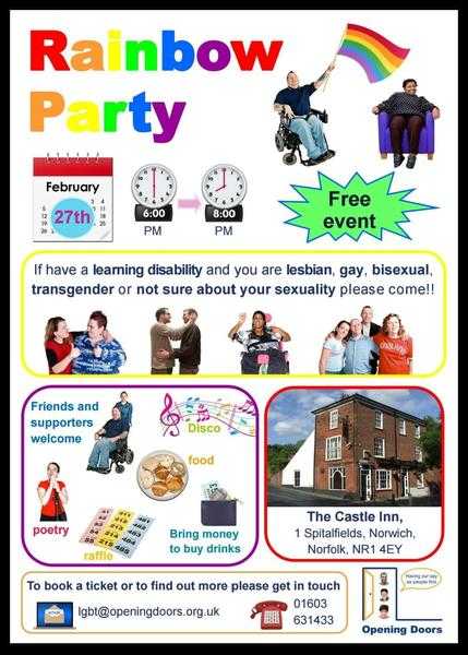 LGBT party for people with learning disabilities